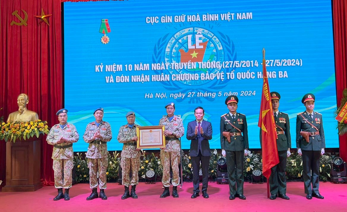 Cục Gìn giữ hòa bình Việt Nam kỷ niệm 10 năm Ngày truyền thống