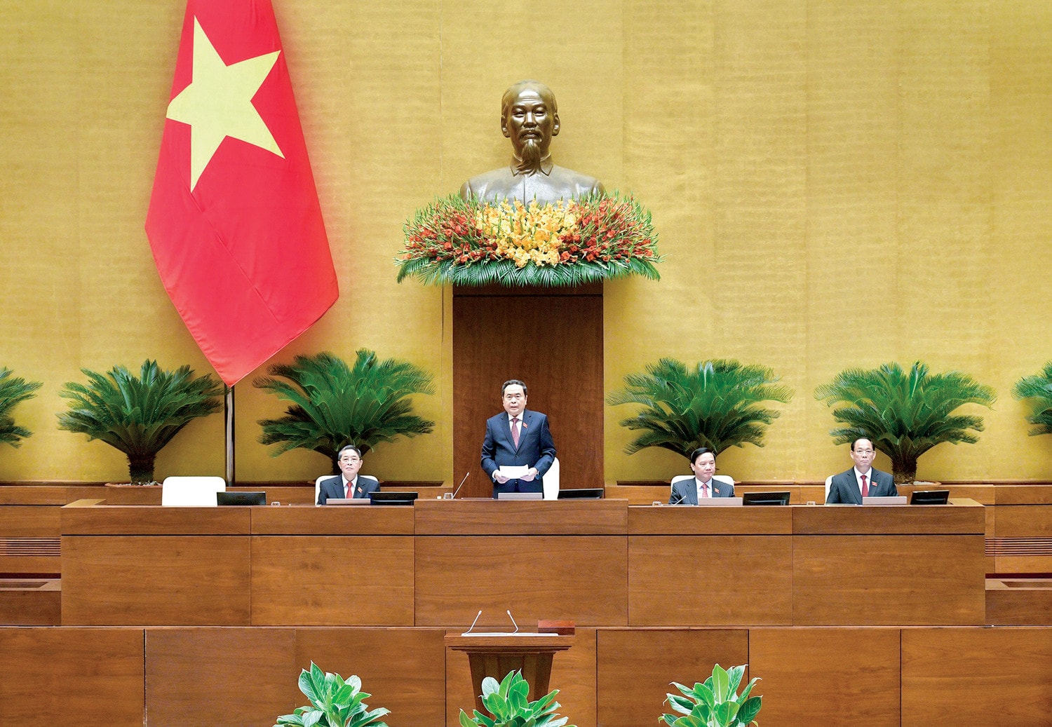 Chủ tịch Quốc hội Trần Thanh Mẫn chủ trì, điều hành Kỳ họp thứ Bảy, Quốc hội Khóa XV	Ảnh: Nghĩa Đức