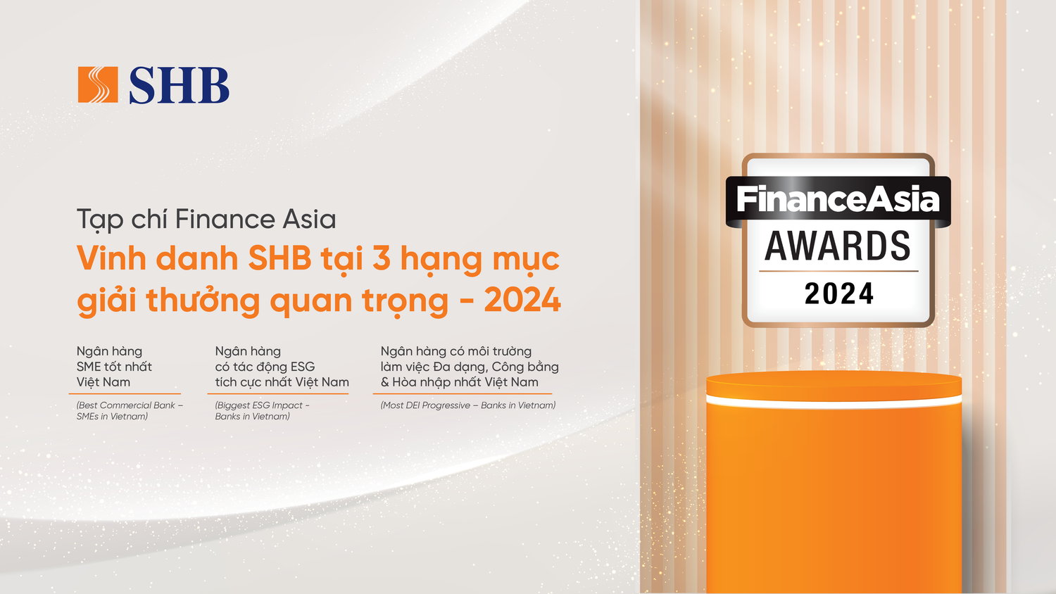 SHB chiến thắng 03 giải thưởng quan trọng tại FinanceAsia Awards 2024 -0