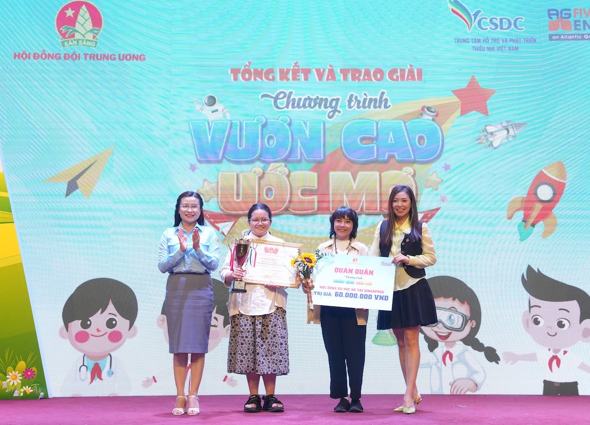 Sân chơi cho các em học sinh “Vươn cao ước mơ” ảnh 4 Sân chơi cho các em học sinh “Vươn cao ước mơ”