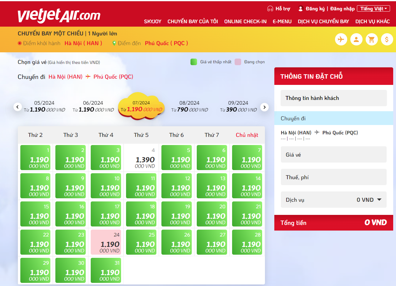Vietjet mang nhiều cơ hội khách hàng mua vé máy bay giá rẻ cho mùa du lịch