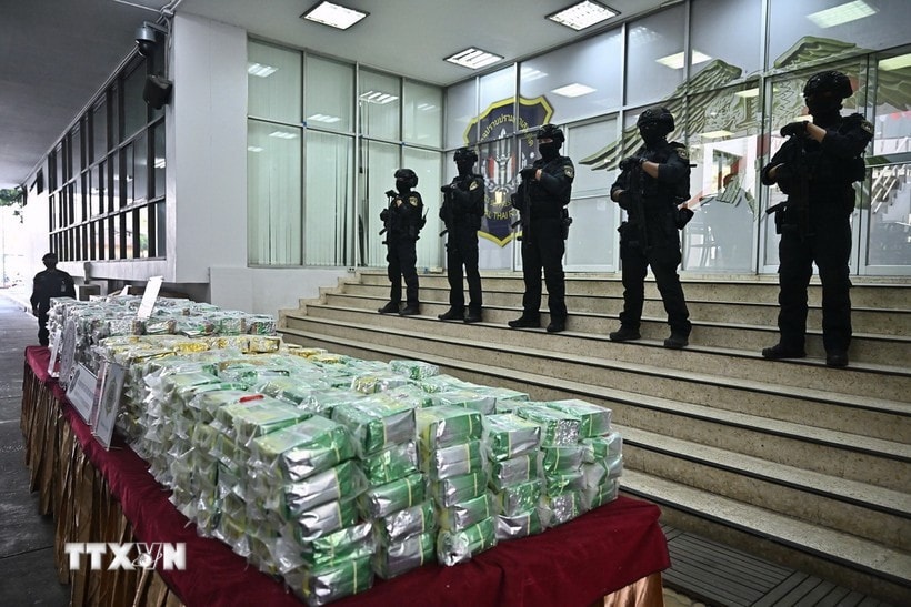 A meth haul in Bangkok, Thailand (Photo: AFP) Meth seizures hit record in East Asia, Southeast Asia in 2023 -0