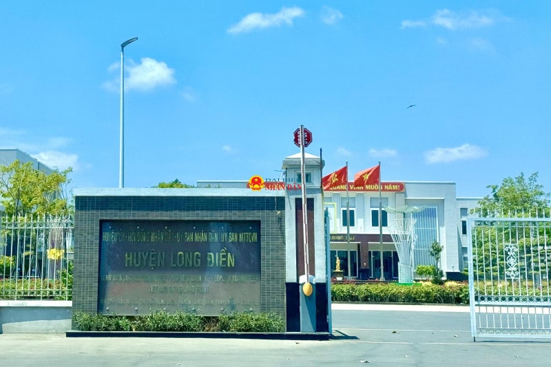 Huyện Long Điền hiện vẫn đang xem xét nhiều gói thầu đầu tư công có Công ty Khang Long tham dự thầu