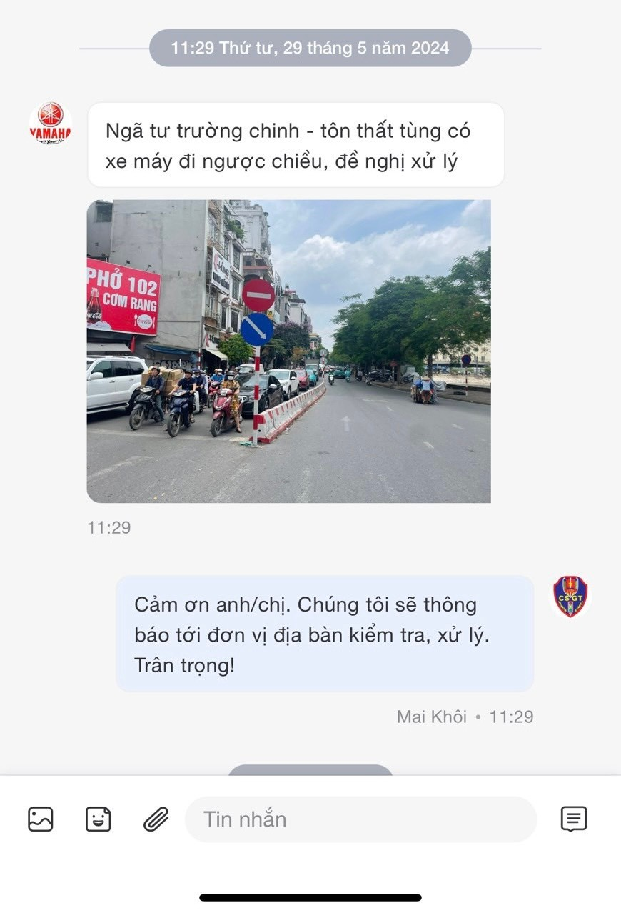 Xử lý nhiều vi phạm trật tự an toàn giao thông qua tin báo của người dân -0