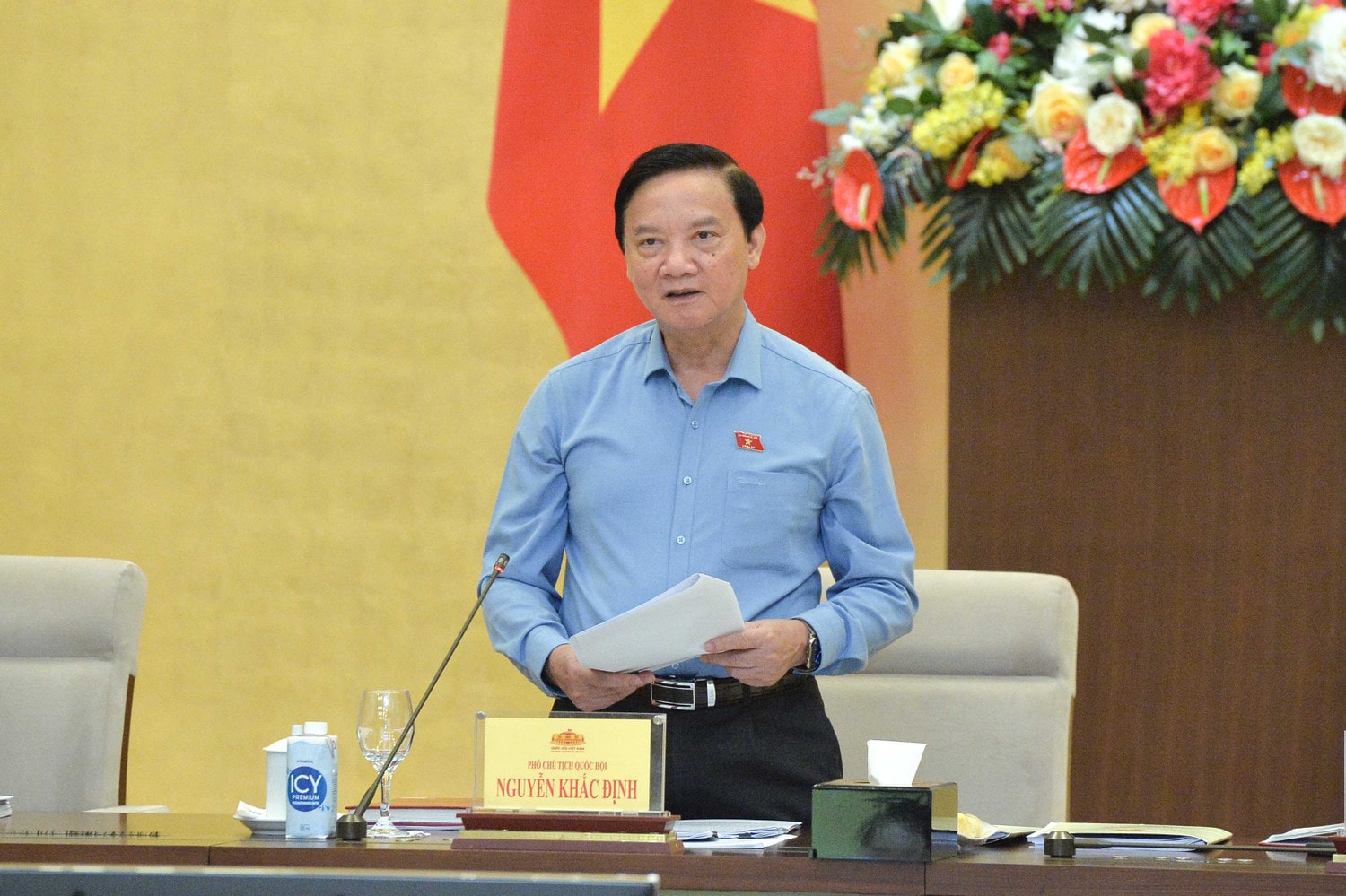 Phó Chủ tịch Quốc hội Nguyễn Khắc Định chủ trì làm việc với 3 Bộ về thực hiện pháp luật về đơn vị sự nghiệp công lập -0