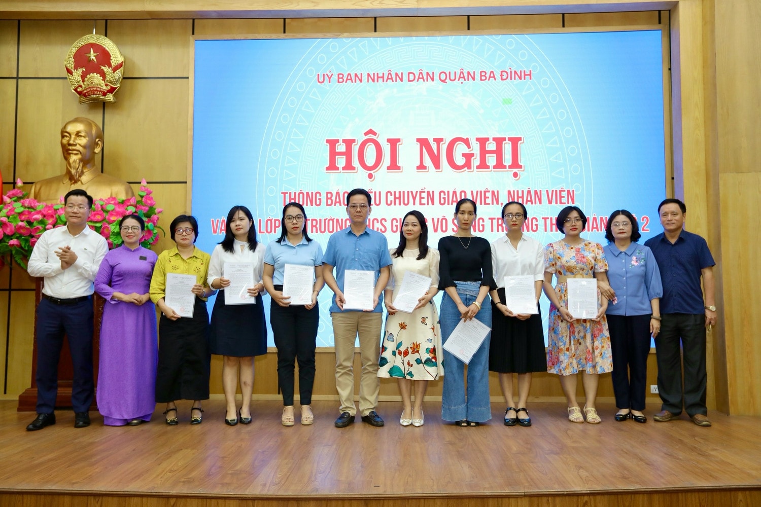 Hà Nội: Quận Ba Đình kiện toàn nhân sự trường THCS Giảng Võ 2 -0