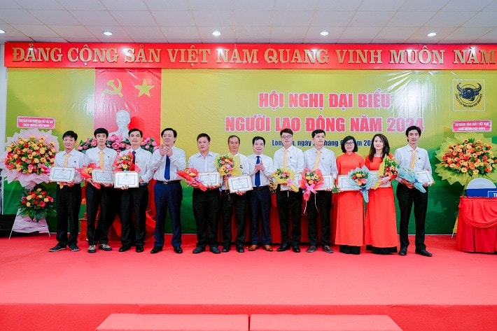 Hội nghị đại biểu người lao động năm 2024 của Công ty Cổ phần Phân bón Bình Điền diễn ra vừa qua tại Long An. Ảnh: ITN