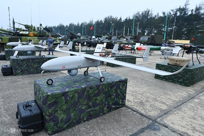 UAV hạng nhẹ tầm gần VUA-SC-3G do Tập đoàn Viettel sản xuất, trưng bày tại Triển lãm Quốc phòng quốc tế Việt Nam, tháng 12.2022 Nguồn: ITN