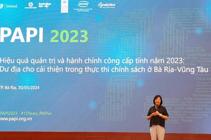 Chuyên gia phân tích chính sách công của Chương trình phát triển Liên hợp quốc tại Việt Nam phân tích chỉ số PAPI của Bà Rịa - Vũng Tàu
