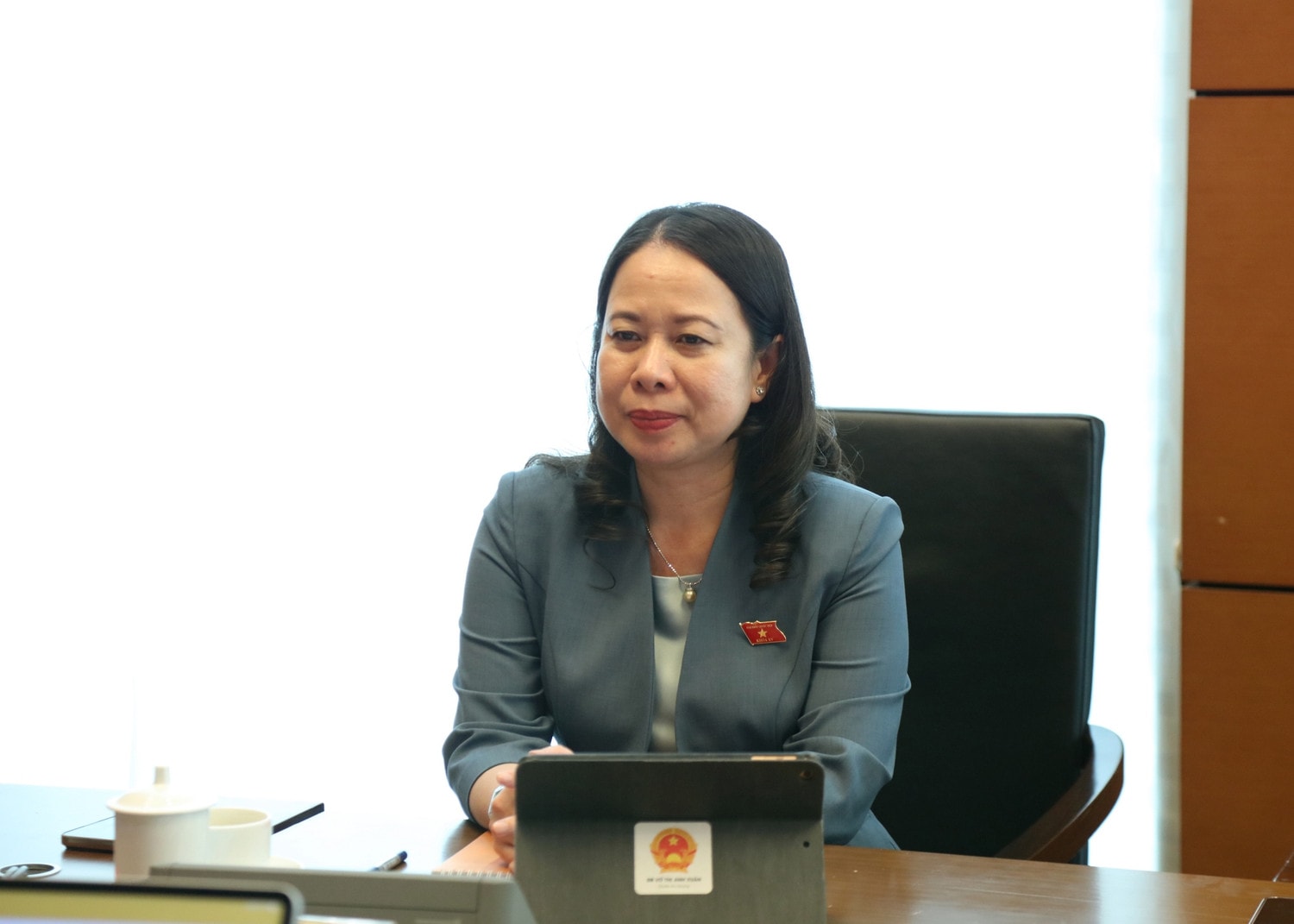 Phó Chủ tịch nước Võ Thị Ánh Xuân tại phiên thảo luận tại Tổ 17 2. phó chủ tịch nước võ thị ánh xuân.jpg -0