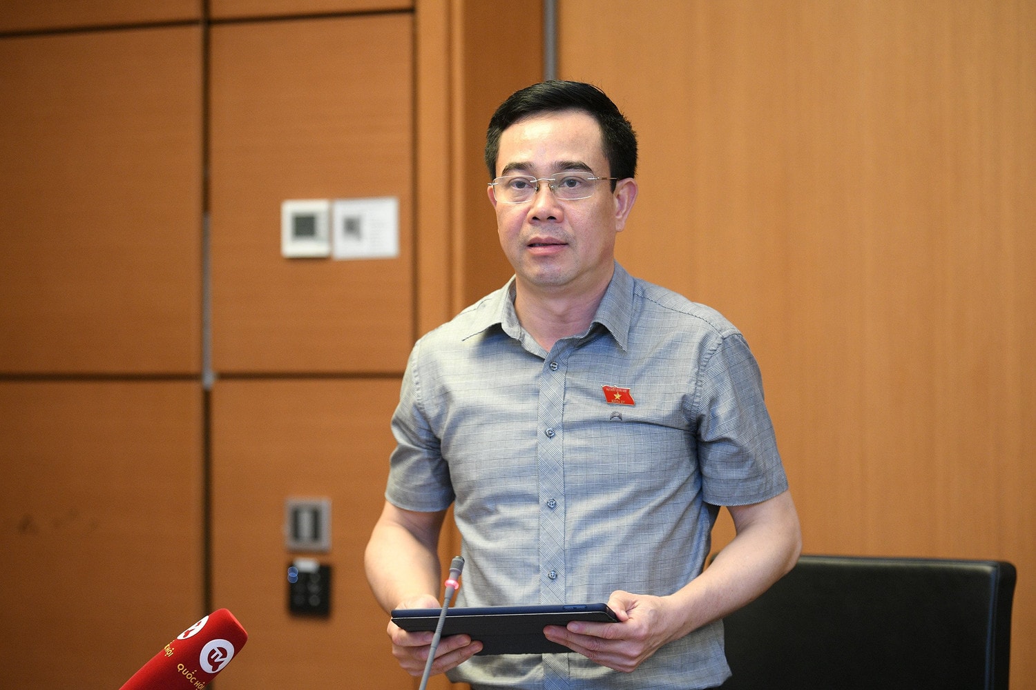 ĐBQH Nguyễn Văn Huy (Thái Bình)- Ảnh: Minh Trang