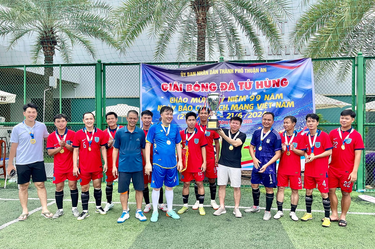 TP. Thuận An tổ chức giải bóng đá chào mừng kỷ niệm 99 năm ngày Báo chí cách mạng Việt Nam