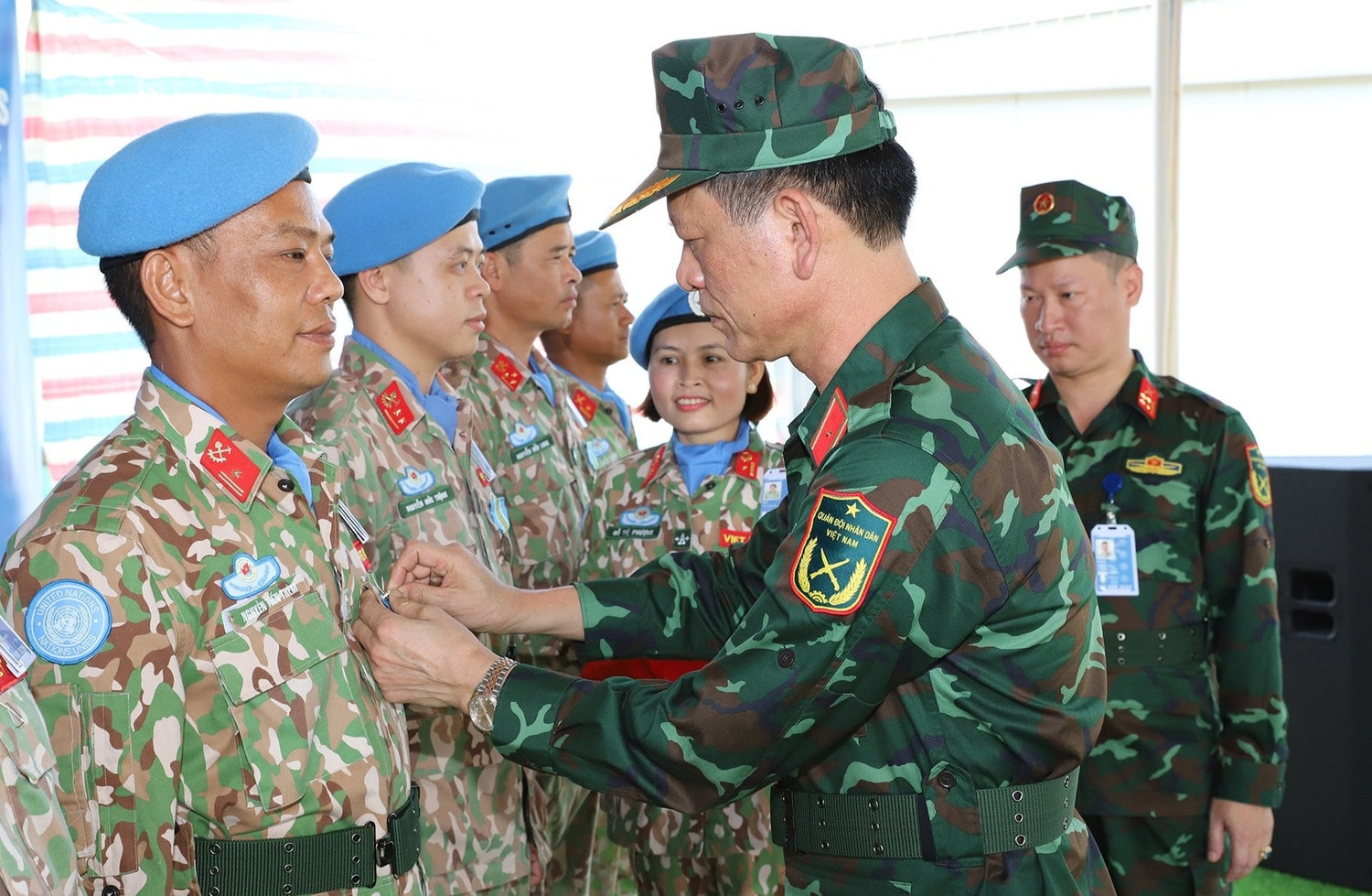 Liên hợp quốc trao tặng Huy chương cho lực lượng Gìn giữ hòa bình Việt Nam -0