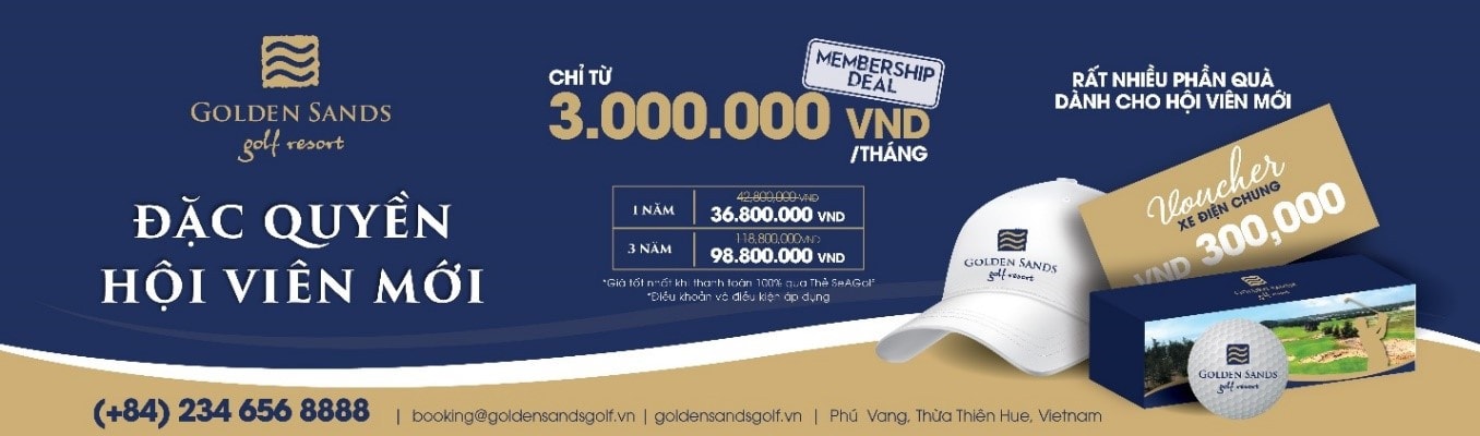 Sân gôn Golden Sands Golf Resort tại Huế ưu đãi đặc biệt chào đón những hội viên đầu tiên -0
