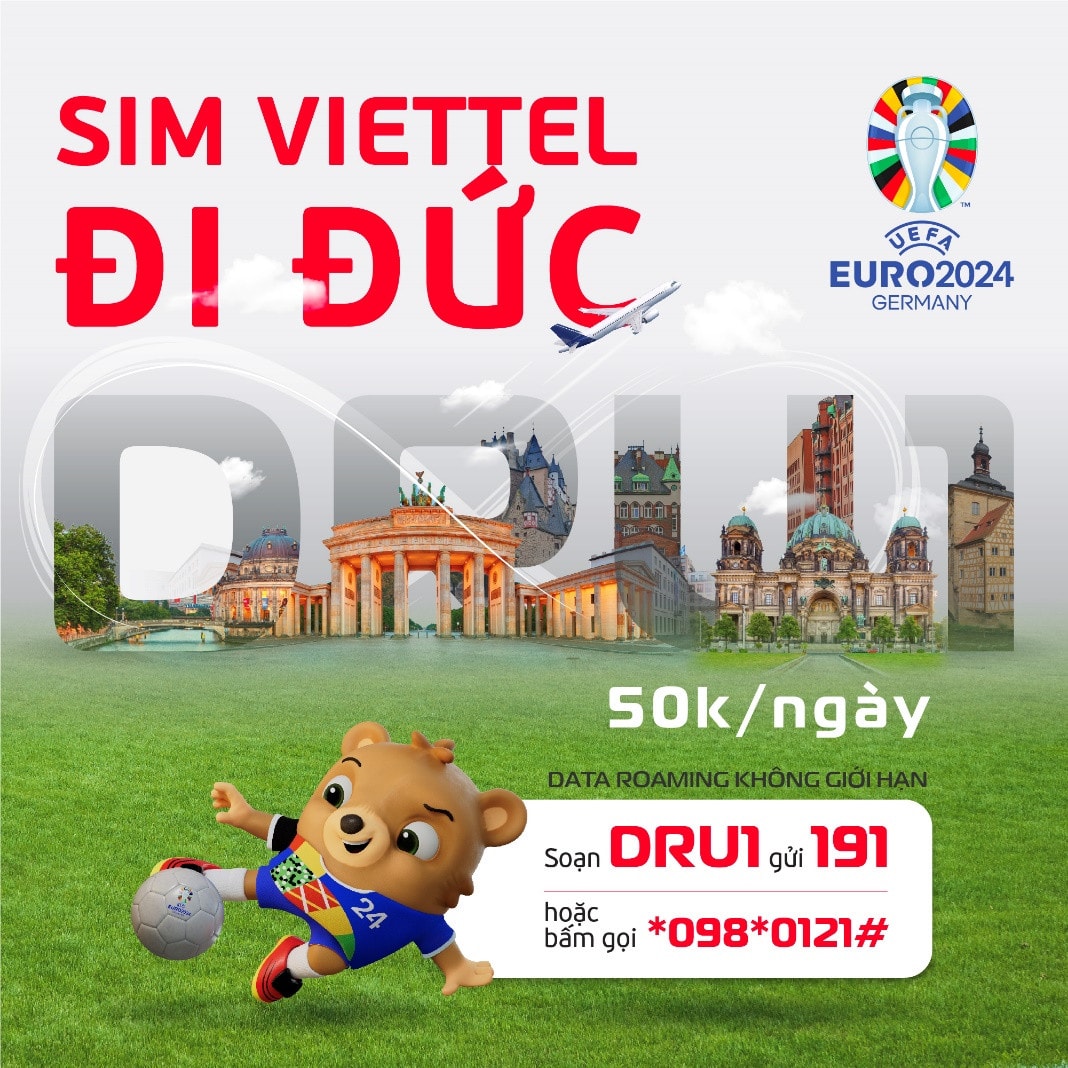 Viettel ưu đãi Data Roaming không giới hạn tại Đức nhân dịp UEFA EURO 2024 -0