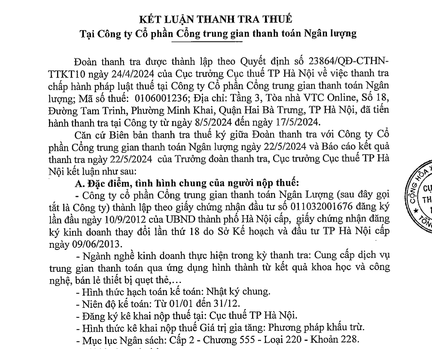 Cổng thanh toán Ngân Lượng của Shark Bình có vi phạm về xuất hoá đơn, bị truy thu hàng tỷ đồng tiền thuế -0