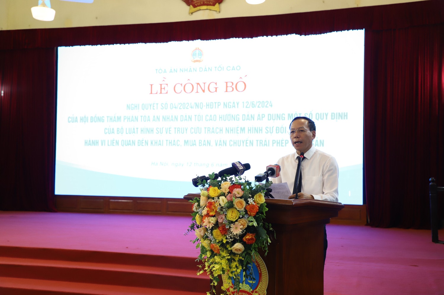 Công bố nghị quyết hướng dẫn xử lý hình sự đối với hành vi khai thác, mua bán, vận chuyển trái phép thuỷ sản -0