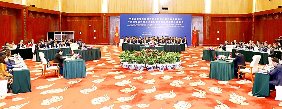 Hội nghị thường niên lần thứ Tư giữa Bí thư Tỉnh ủy các tỉnh Hà Giang, Lào Cai, Lai Châu, Điện Biên (Việt Nam) và Bí thư Tỉnh ủy Vân Nam (Trung Quốc) -0