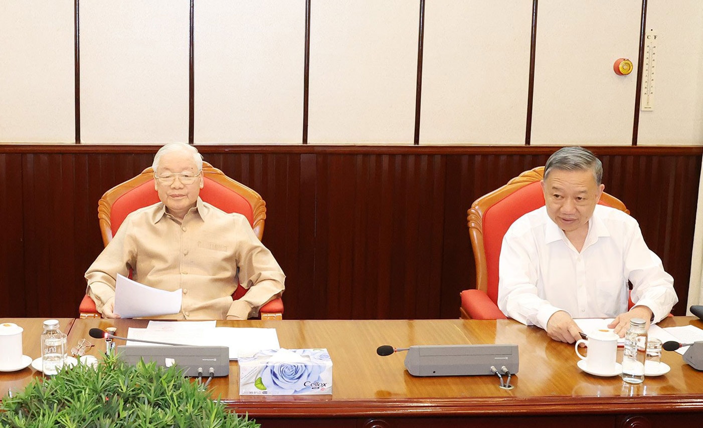 Tổng Bí thư Nguyễn Phú Trọng chủ trì cuộc họp lãnh đạo chủ chốt -0