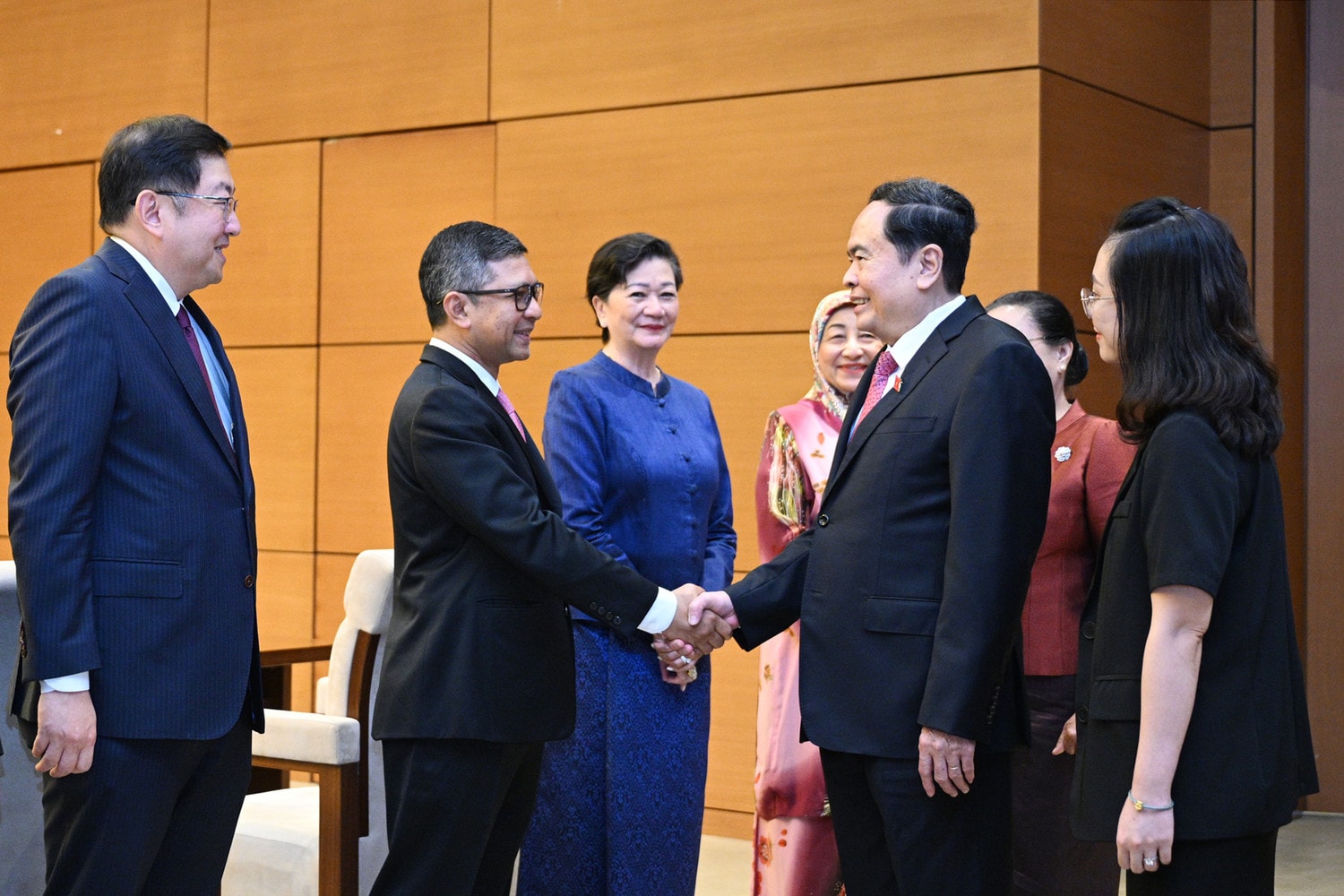 Chủ tịch Quốc hội Trần Thanh Mẫn với các Đại sứ, Đại biện các nước ASEAN và Timor - Leste