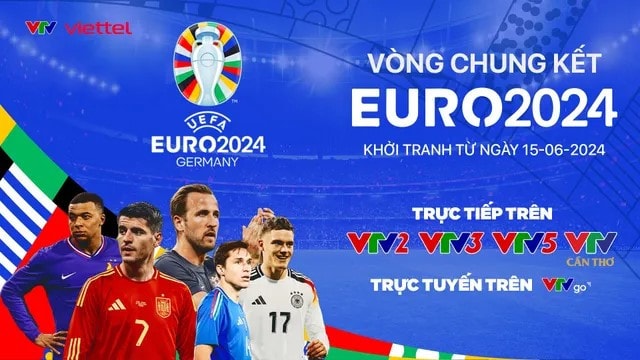VTV phát sóng trực tiếp toàn bộ các trận đấu tại EURO 2024 -0