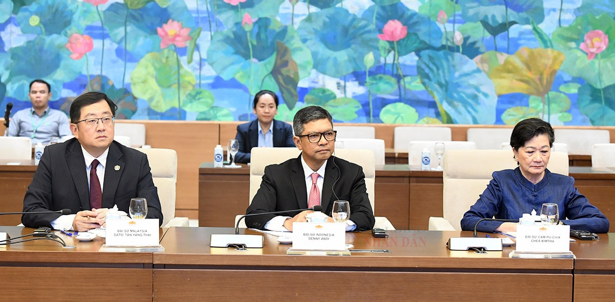 Chủ tịch Quốc hội Trần Thanh Mẫn tiếp Đại sứ, Đại biện các nước ASEAN và Timor - Leste
