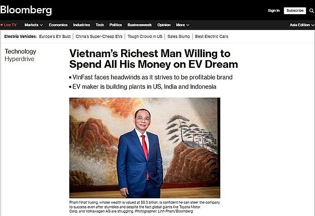Tỷ phú giàu nhất Việt Nam Phạm Nhật Vượng quyết tâm đi đến cùng cho giấc mơ xe điện
