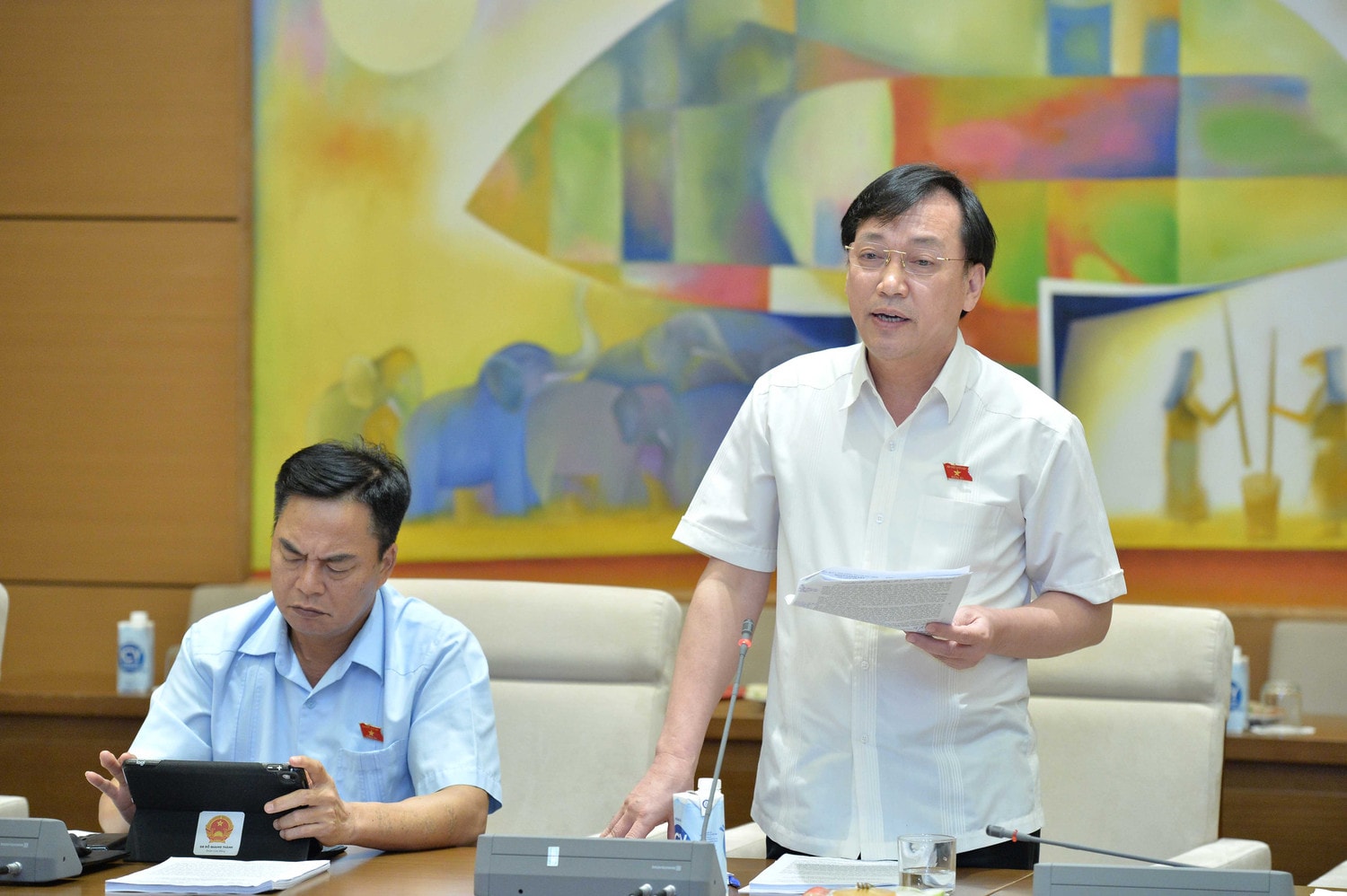 Phó Chủ tịch Quốc hội Nguyễn Khắc Định chủ trì phiên họp của Đoàn giám sát về đơn vị sự nghiệp công lập -0
