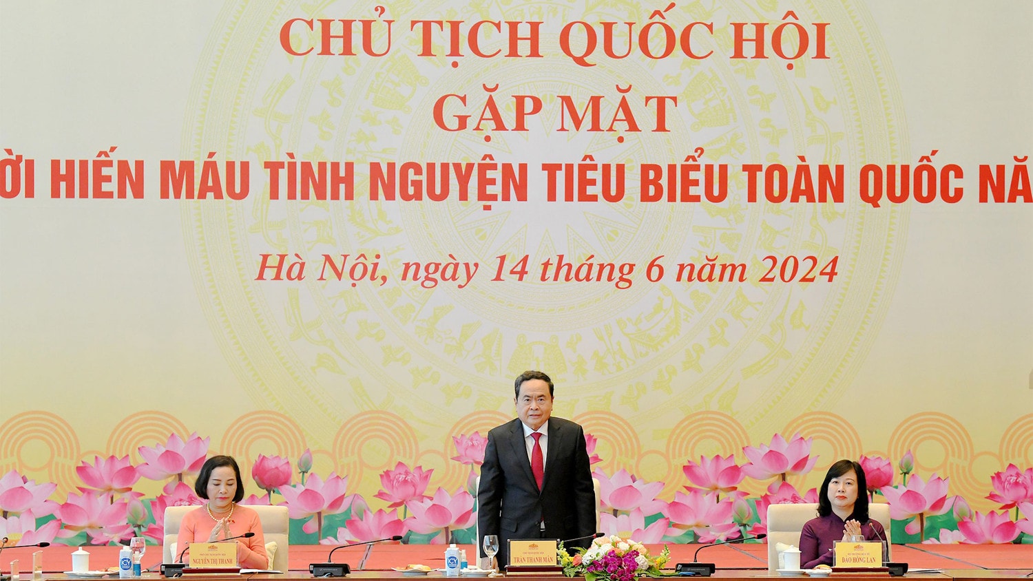 Chủ tịch Quốc hội Trần Thanh Mẫn: Cùng nhau lan tỏa tinh thần, nghĩa cử cao đẹp của hoạt động hiến máu tình nguyện -0