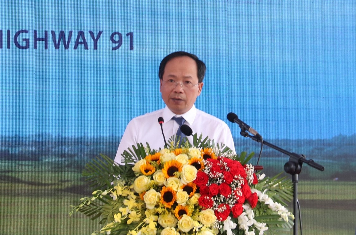 Thứ trưởng Bộ Giao thông Vận tải Nguyễn Duy Lâm phát biểu An Giang: Khánh thành tuyến đường tránh đi qua thành phố Long Xuyên