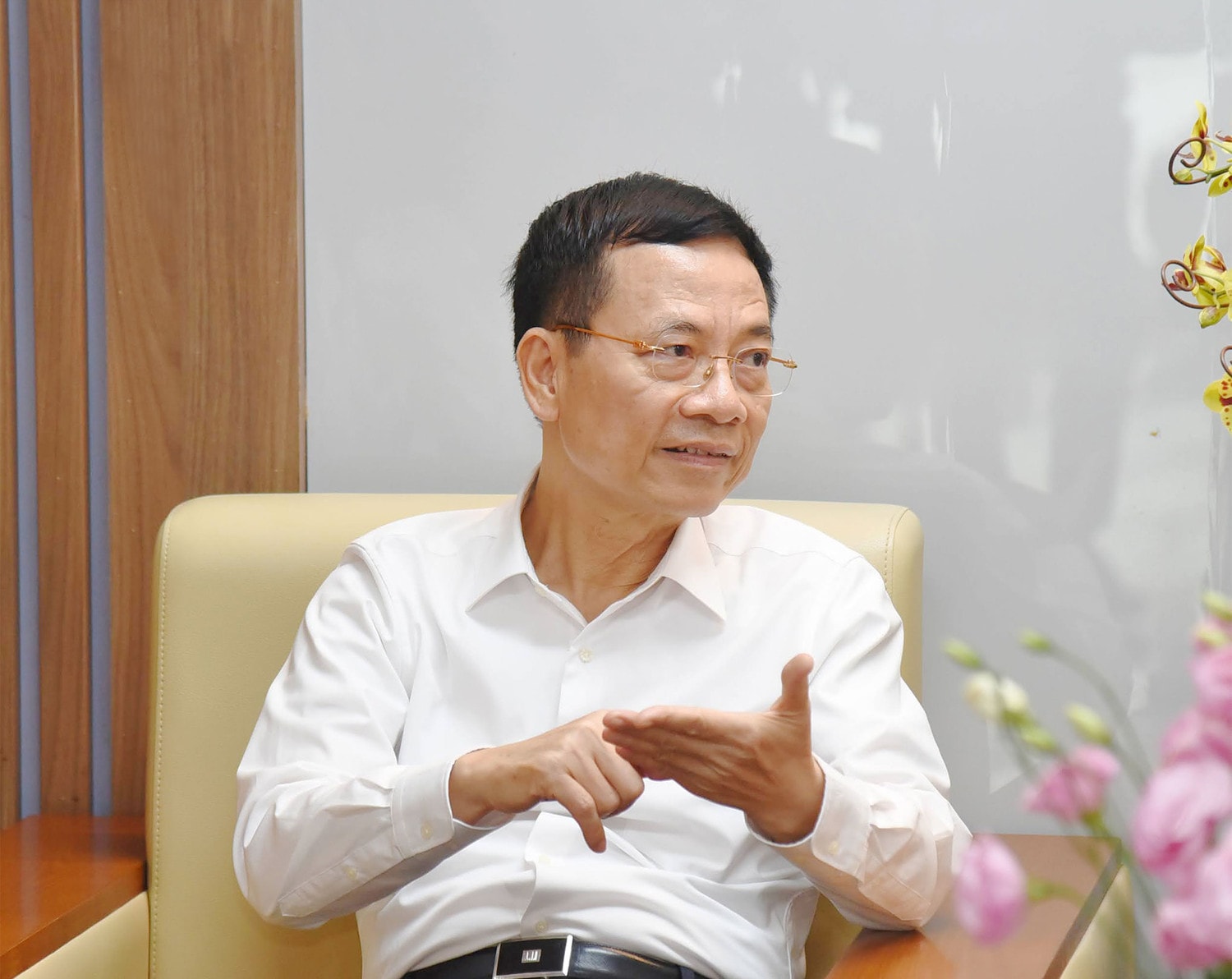 Bộ trưởng Bộ Thông tin và Truyền thông Nguyễn Mạnh Hùng thăm, chúc mừng Báo Đại biểu Nhân dân -0