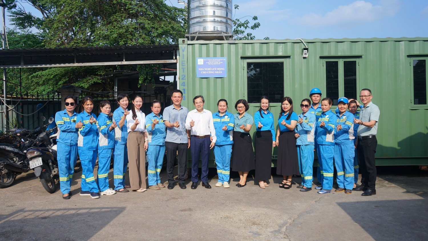 "Nghà nghỉ lưu động" là món quà ý nghĩa dành cho đoàn viên, công nhân môi trường thời gian qua. Ảnh: Bùi Hiệp