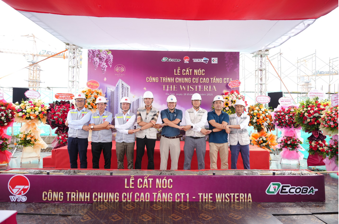 Dự án The Wisteria cất nóc vượt tiến độ -0