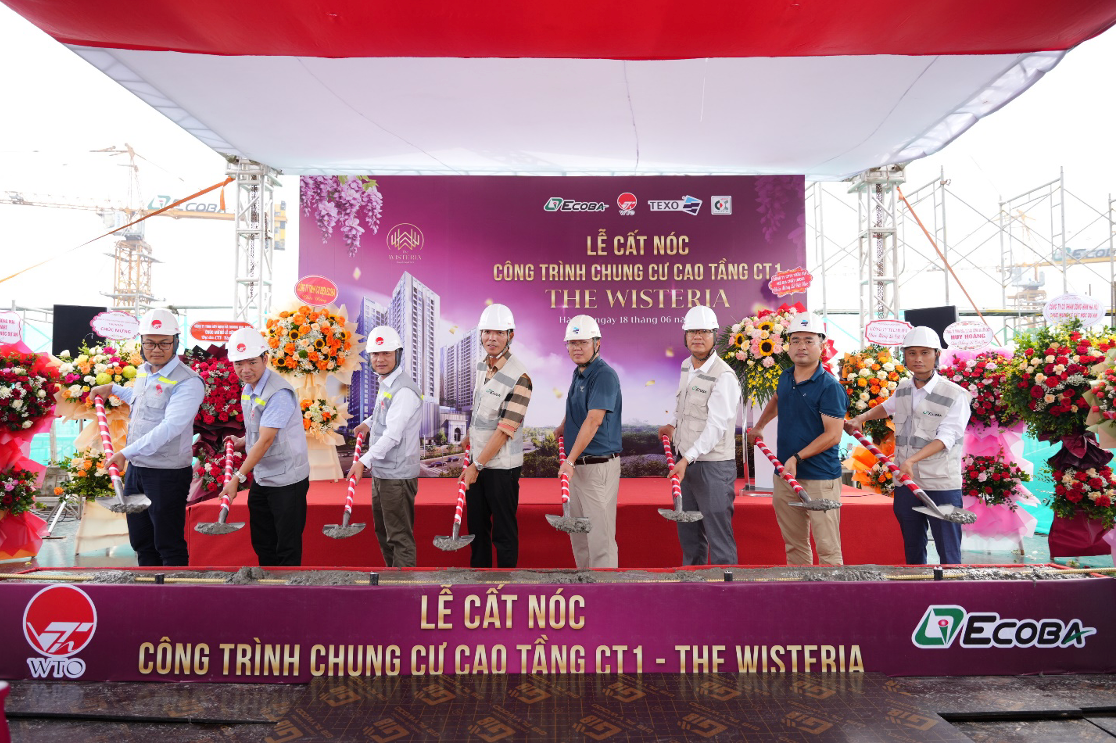 Dự án The Wisteria cất nóc vượt tiến độ -0