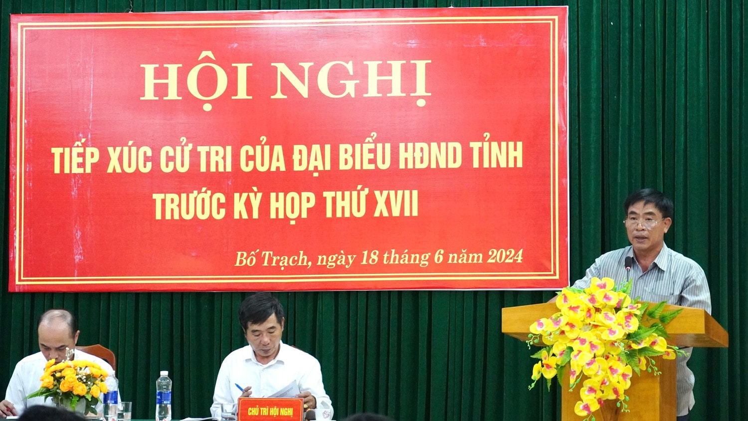 Quảng Bình: Tiếp xúc cử tri trước Kỳ họp thứ 17 HĐND Khóa XVIII -0