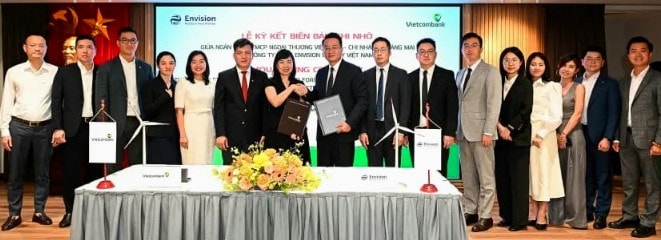 Vietcombank và Tập đoàn Envision ký biên bản ghi nhớ hợp tác -0