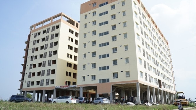 Dự án Khu nhà ở xã hội cho công nhân Khu công nghiệp Hàm Kiệm II (Bình Thuận). Ảnh: Phạm Duy
