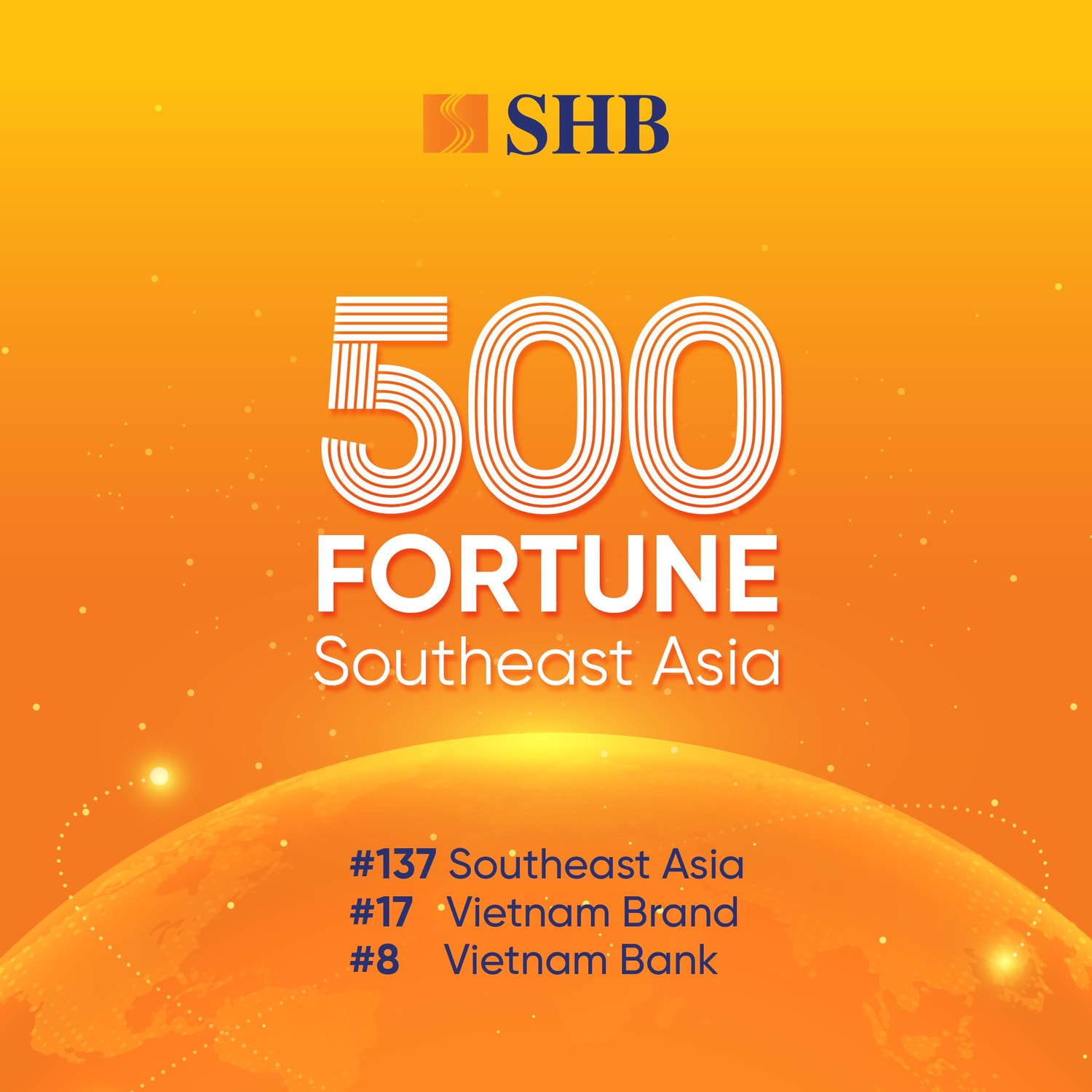 SHB trong TOP 200 danh sách Fortune SEA 500, thương hiệu vươn tầm khu vực và quốc tế -0