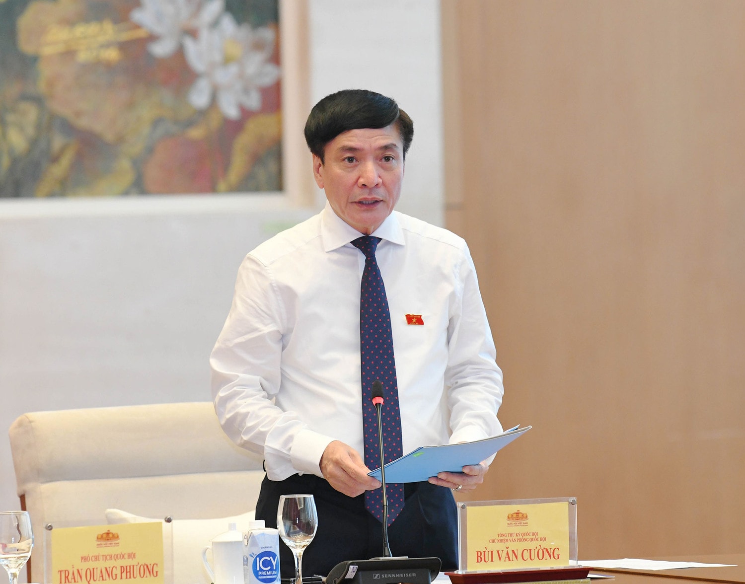 Chủ tịch Quốc hội Trần Thanh Mẫn: Tiếp tục thông tin kịp thời, có trọng tâm, trọng điểm, làm nổi bật những nét mới, các quyết sách của Quốc hội -0