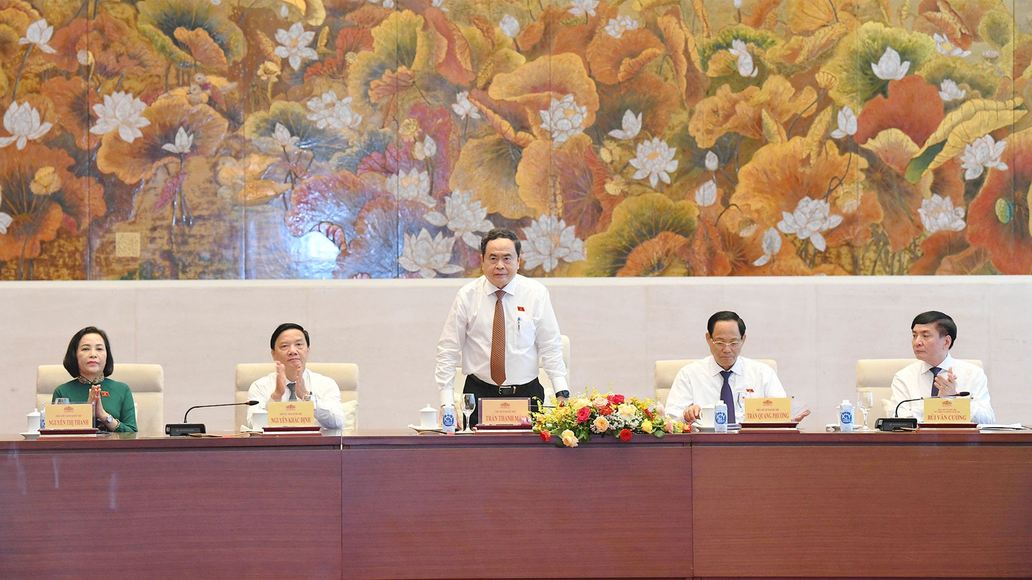 Chủ tịch Quốc hội Trần Thanh Mẫn: Tiếp tục thông tin kịp thời, có trọng tâm, trọng điểm, làm nổi bật những nét mới, các quyết sách của Quốc hội -0