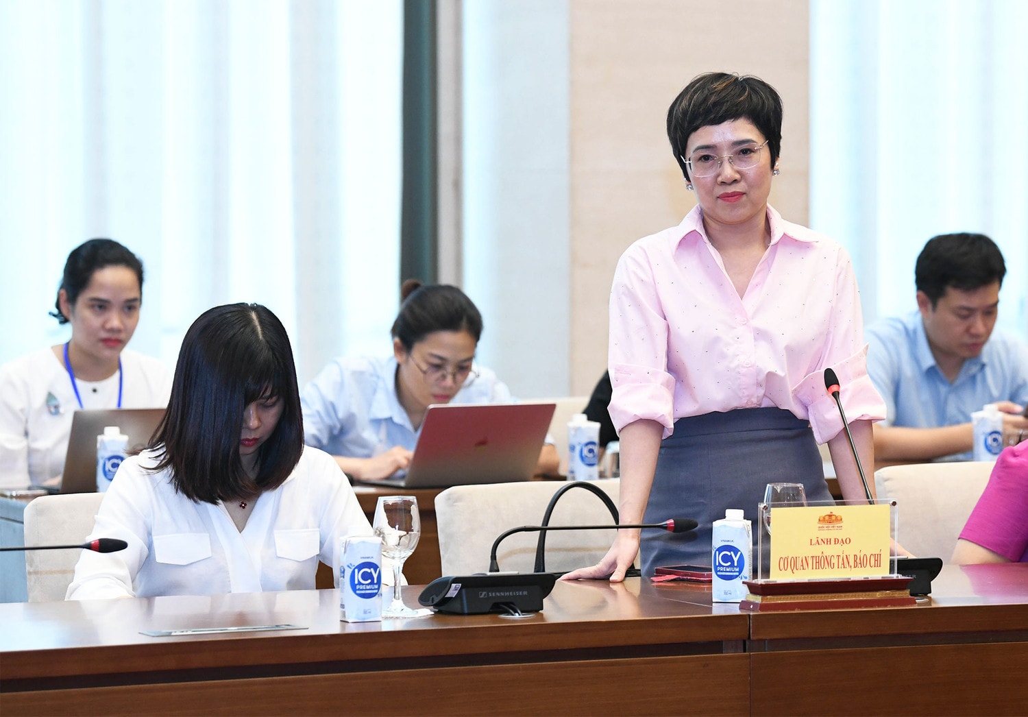 Chủ tịch Quốc hội Trần Thanh Mẫn: Tiếp tục thông tin kịp thời, có trọng tâm, trọng điểm, làm nổi bật những nét mới, các quyết sách của Quốc hội -0