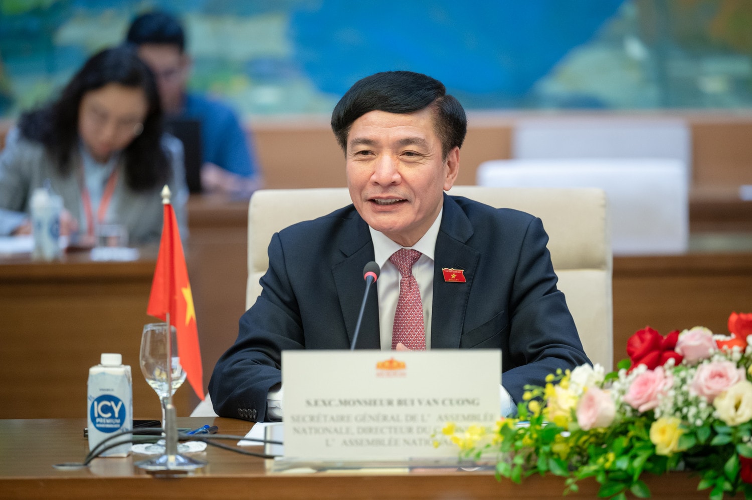 Tổng Thư ký Quốc hội, Chủ nhiệm VPQH Bùi Văn Cường phát biểu