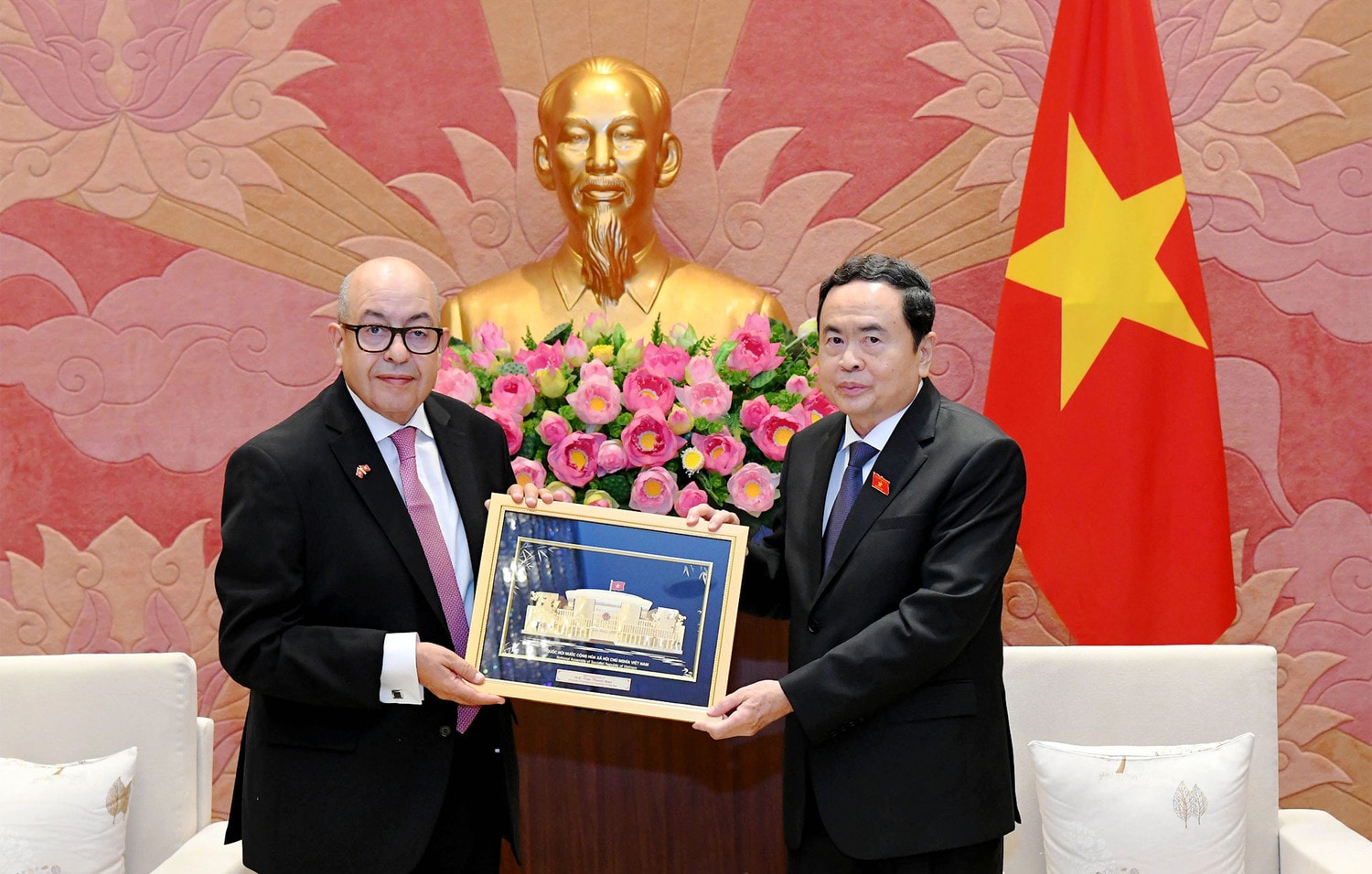 Chủ tịch Quốc hội Trần Thanh Mẫn tiếp Tổng Thư ký Hạ viện Morocco -0