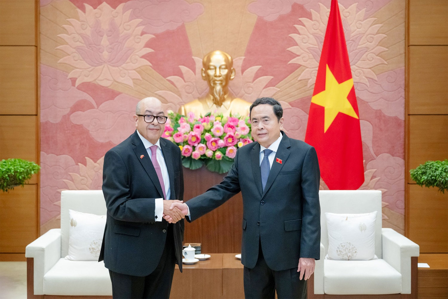 Chủ tịch Quốc hội Trần Thanh Mẫn tiếp Tổng Thư ký Hạ viện Morocco -0