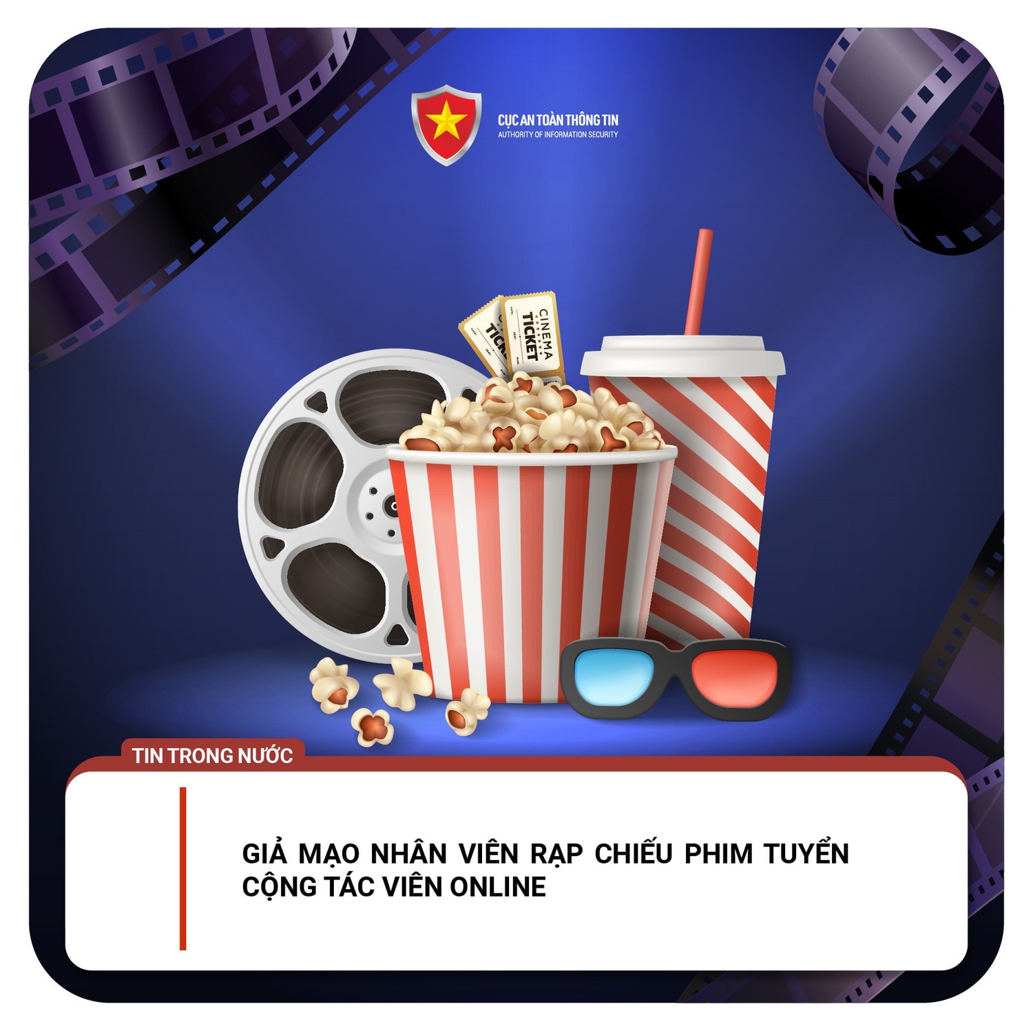 Giả mạo nhân viên rạp chiếu phim tuyển cộng tác viên online -0