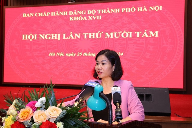 Phó Bí thư Thường trực Thành ủy Hà Nội Nguyễn Thị Tuyến được phân công điều hành Thành ủy Hà Nội -0