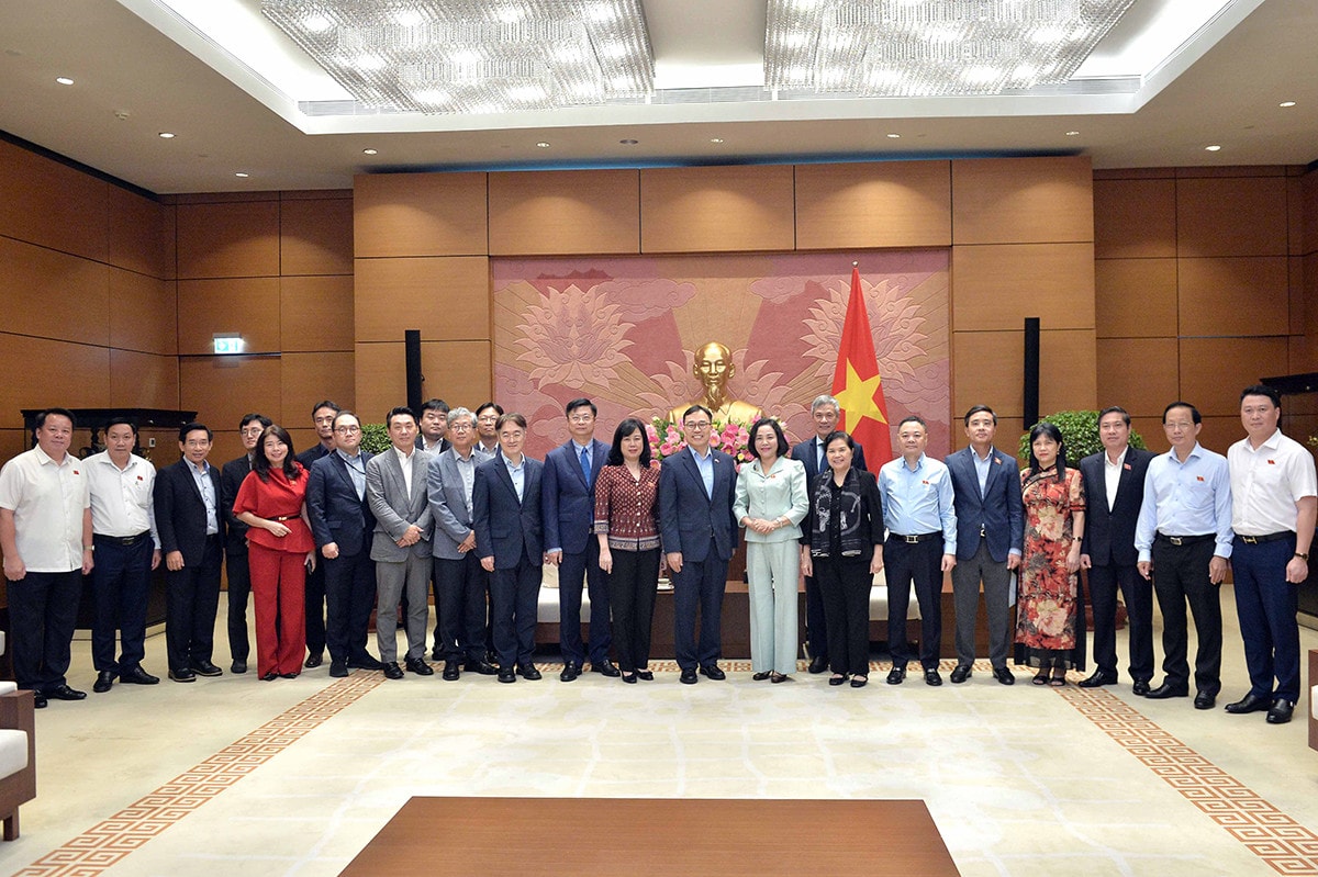 Phó Chủ tịch Quốc hội Nguyễn Thị Thanh gặp mặt Nhóm nghị sĩ hữu nghị Việt Nam - Hàn Quốc -1