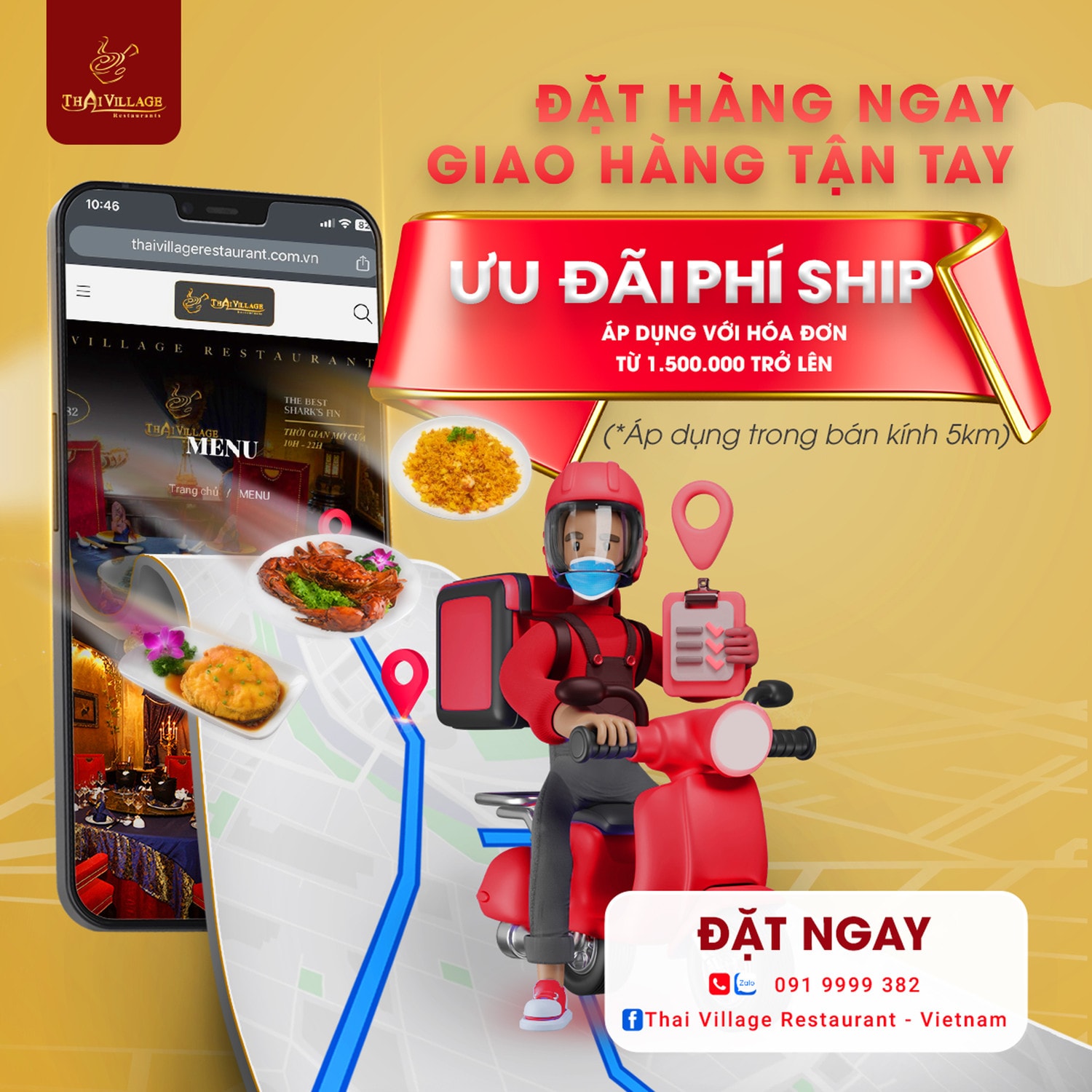 Nhà hàng bào ngư vi cá Thai Village giao hàng tận nơi -0