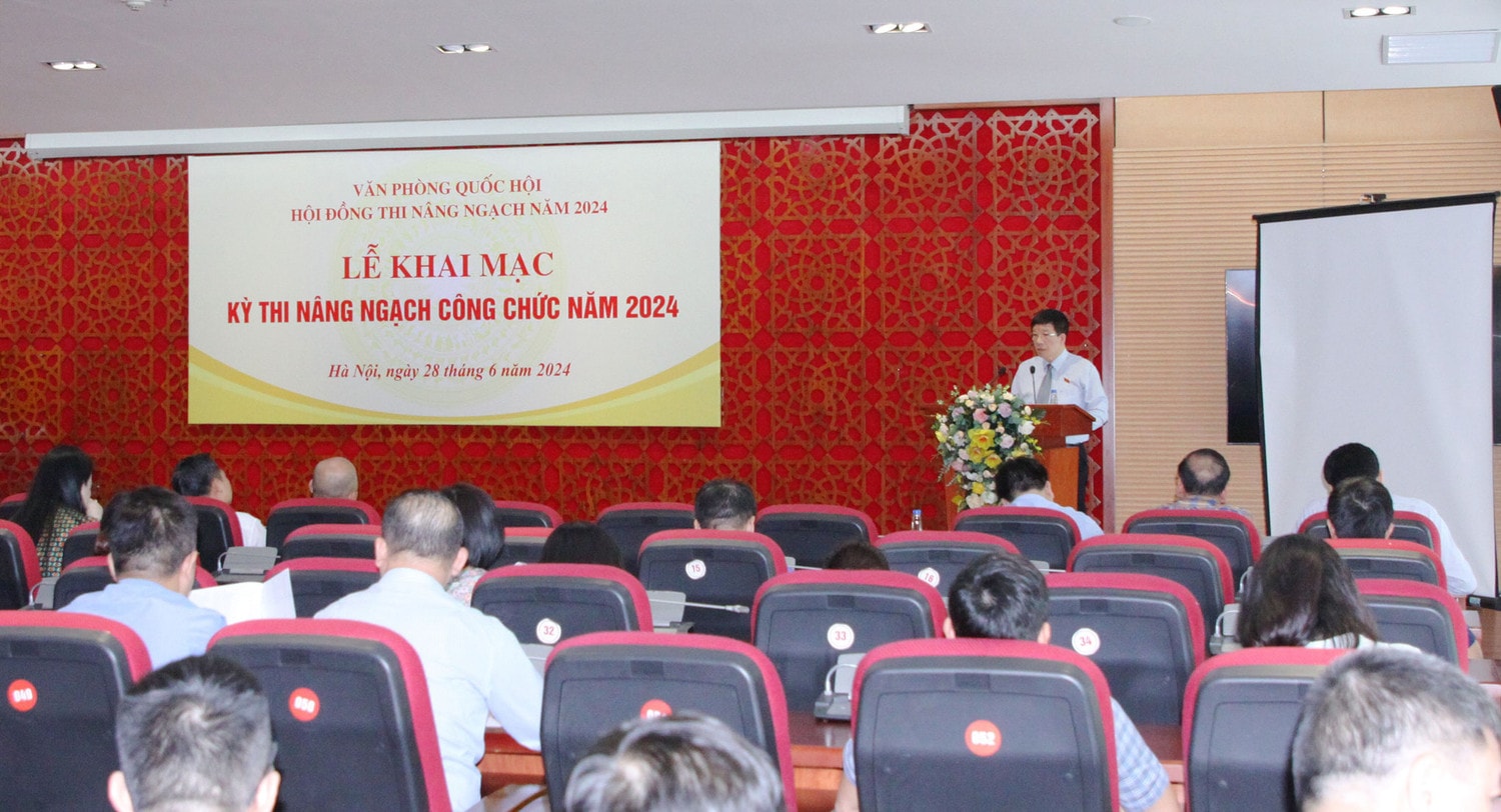Khai mạc Kỳ thi nâng ngạch công chức năm 2024 của Văn phòng Quốc hội -0