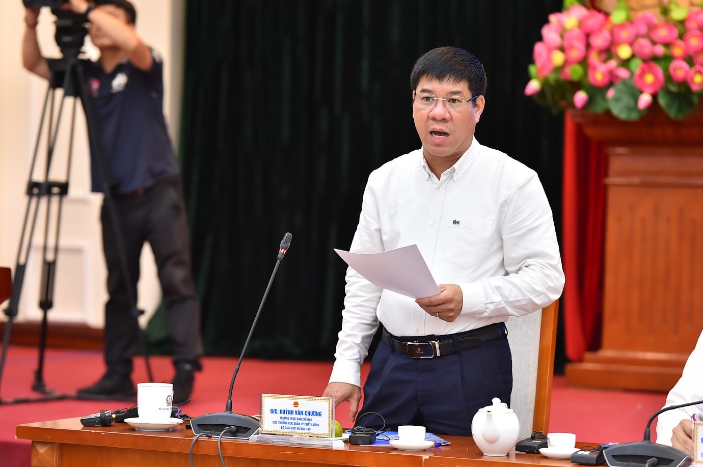 GS.TS Huỳnh Văn Chương, Cục trưởng Cục quản lý chất lượng, Bộ GD-ĐT Chưa ghi nhận hiện tượng tiêu cực, gian lận có tổ chức trong kỳ thi tốt nghiệp THPT 2024 -0